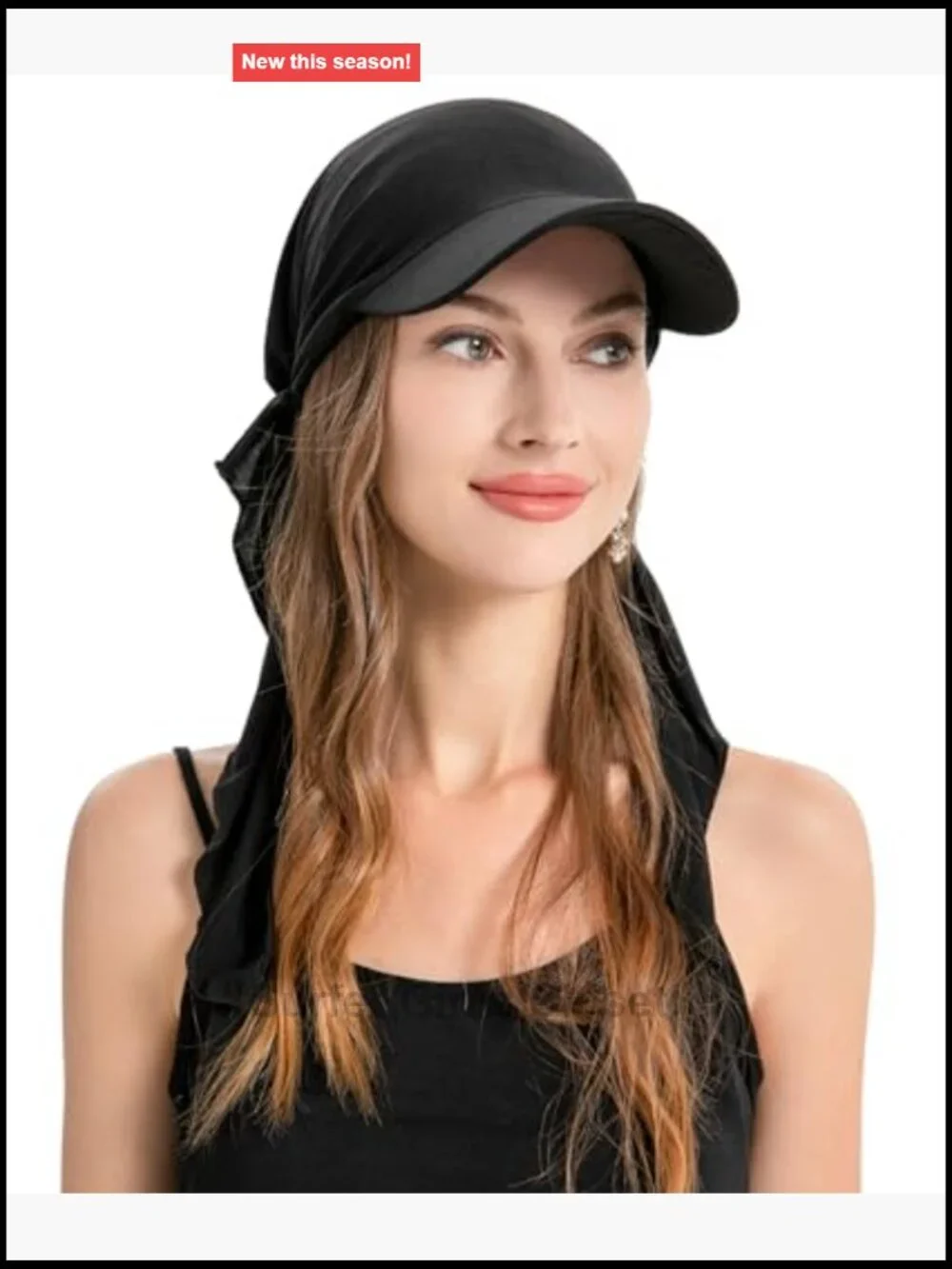 Pre Tied Chemo Headwrap Skull Cap Brim Visor Sun Protection Lightweight